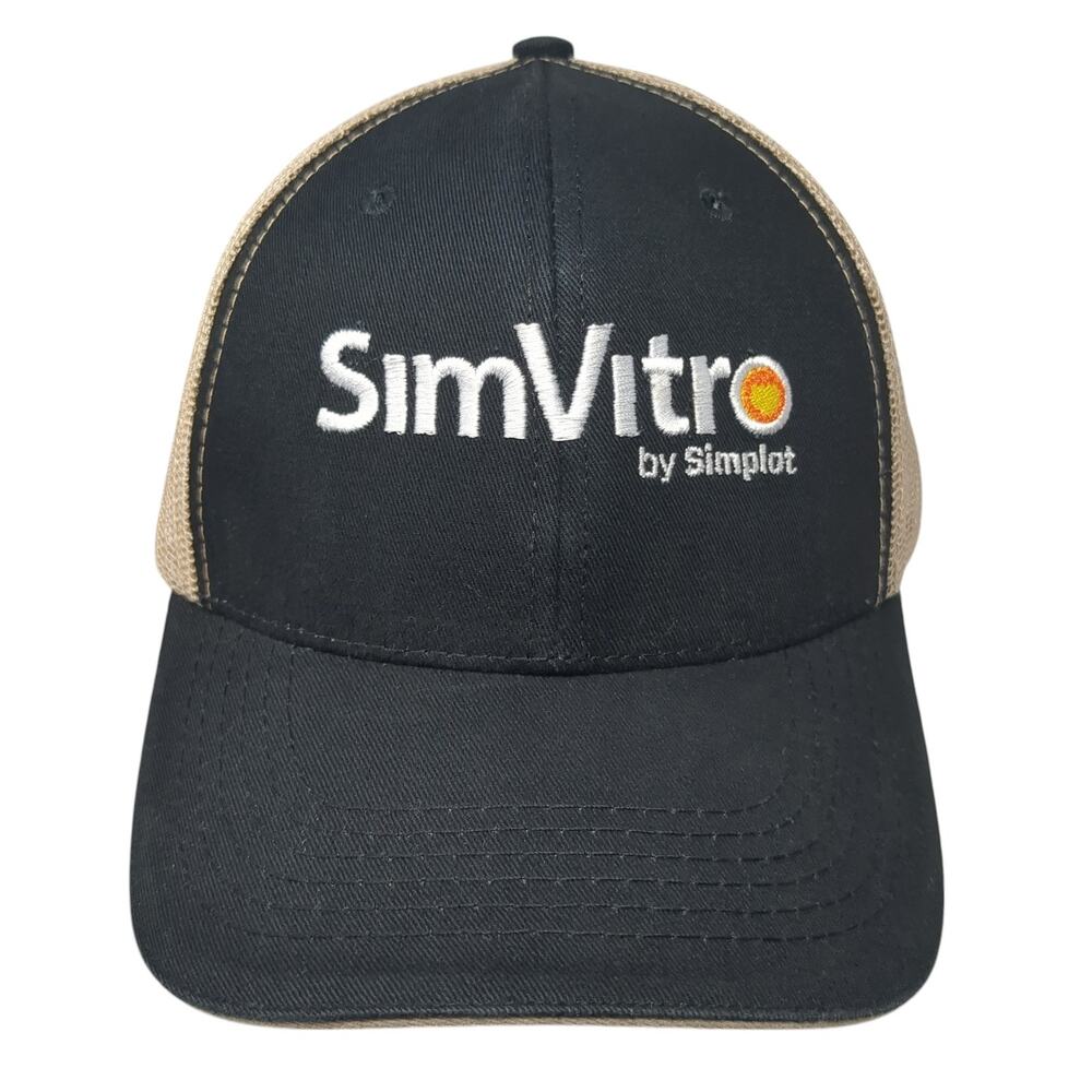 Simvitro By Simplot Strapback Trucker Hat Black O… - image 1